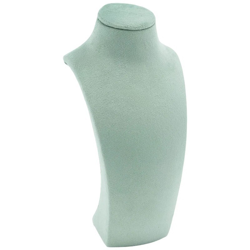 Expositor forrado en velvet aguamarina para colgante o collar de joyería bisutería y joyas IF-9-AQ.