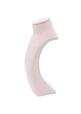 Expositor forrado en velvet rosa para colgante o collar de joyería bisutería y joyas IF-9-RS.