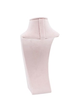 Expositor forrado en velvet rosa para colgante o collar de joyería bisutería y joyas IF-9-RS.