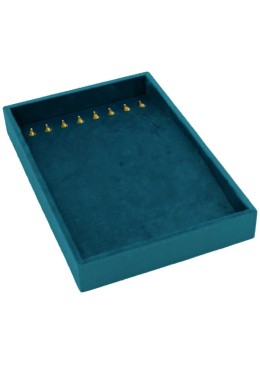 Bandeja forrada en velvet azul para pulsera o collar de joyería bisutería y joyas IF-12-A.