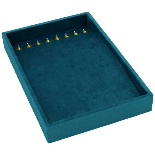 Met fluweel beklede sieradentray voor armbanden of kettingen, blauw IF-12-A