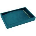 Plateau à bracelets ou colliers gainé de velours bleu IF-12-A