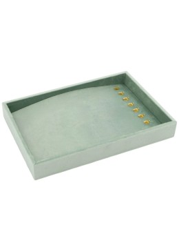 Bandeja forrada en velvet aguamarina para pulsera o collar de joyería bisutería y joyas IF-12-AQ.