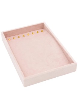 Bandeja forrada en velvet rosa para pulsera o collar de joyería bisutería y joyas IF-12-RS.