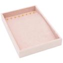Tabuleiro forrado a veludo para pulseira ou colar, rosa IF-12-RS