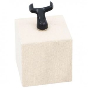 Met linnen bekleed ringdisplay, beige EL-3-BE