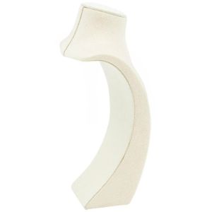Met linnen bekleed display voor kettingen of hangers, beige EL-9-BE