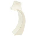Linen-covered necklace or pendant display, beige EL-9-BE
