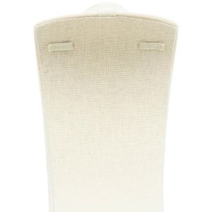 Busto espositore in lino per collana o ciondolo, beige EL-9-BE