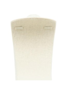 Expositor forrado en lino beige para collar o colgante de joyería, bisutería y joyas EL-9-BE