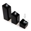 Ringdisplay van gelakt hout, zwart ML-1-N