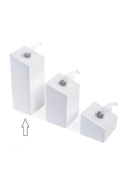 Expositor blanco de madera lacada para anillo de joyería bisutería y joyas ML-3-B