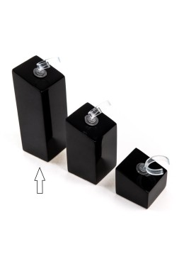 Expositor negro de madera lacada para anillo de joyería bisutería y joyas ML-3-N