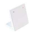 Lacquered wood earring display, white ML-5-B