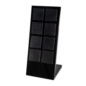 Trouwringdisplay van gelakt hout, zwart ML-8-N