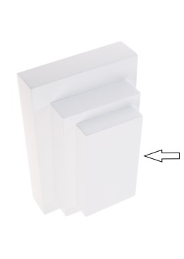 Expositor blanco de madera lacada para colgante de joyería bisutería y joyas ML-9-B