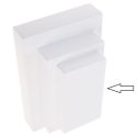 Blocco espositore in legno laccato per ciondolo, bianco ML-9-B