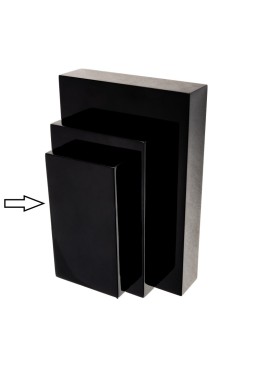 Expositor negro de madera lacada para colgante de joyería bisutería y joyas ML-9-N