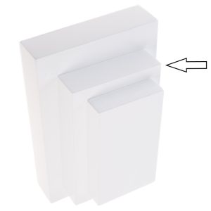 Expositor para pendente em madeira lacada, branco ML-10-B