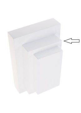 Expositor blanco de madera lacada para colgante de joyería bisutería y joyas ML-10-B