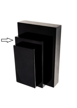 Expositor negro de madera lacada para colgante de joyería bisutería y joyas ML-10-N