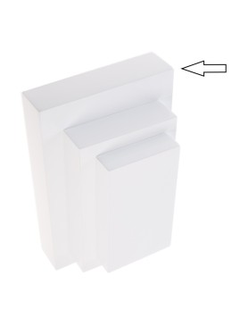 Expositor blanco de madera lacada para colgante de joyería bisutería y joyas ML-11-B