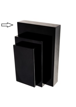 Expositor negro de madera lacada para colgante de joyería bisutería y joyas ML-11-N