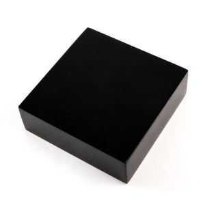 Lacquered wood display for jewelry, black ML-14-N