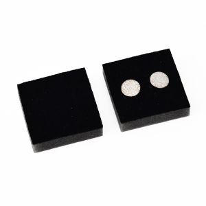 Schuiminlay voor oorbellen, zwart 37 x 37 x 8 mm IE-41-N-8