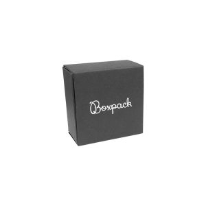 Cardboard ring or earring box, black 65 x 65 x 35 mm PF-1-N