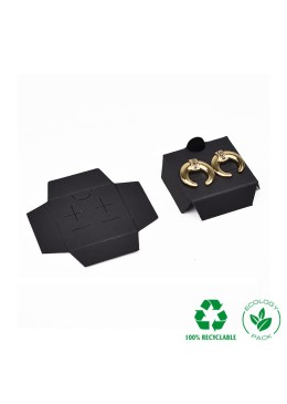 Interior Eco negro para pendientes omega 35x35x12 mm IC-41-PO-N