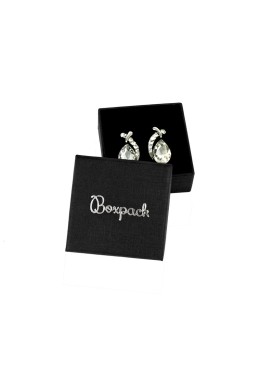 Caja de cartón para pendientes color negro 50x50x23 mm EP-40-N