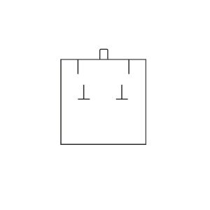 Etui aus Kunstleder für Ohrringe, Modeschmuck, Schmuck, Farbe: Schwarz EB-1-P