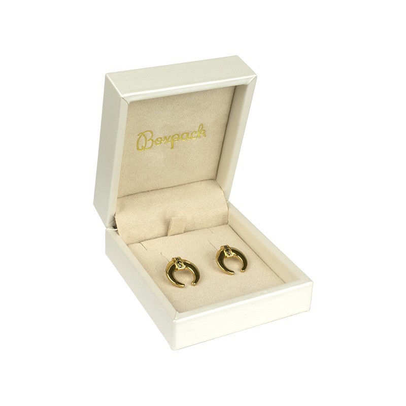 ESTUCHE PARA PENDIENTES COLOR BLANCO ROTO 73x84x38 Mm. WD-3-P