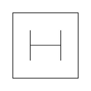 Esquema interior Caja de cartón para anillo o pendientes color blanco 55x50x42 mm SG-1-B-B