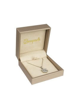 ESTUCHE PARA COLGANTE COLOR CHAMPAGNE 90x90x44 Mm. MT-5-C