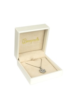 ESTUCHE PARA COLGANTE COLOR BLANCO ROTO 90x90x44 Mm. WD-5-C