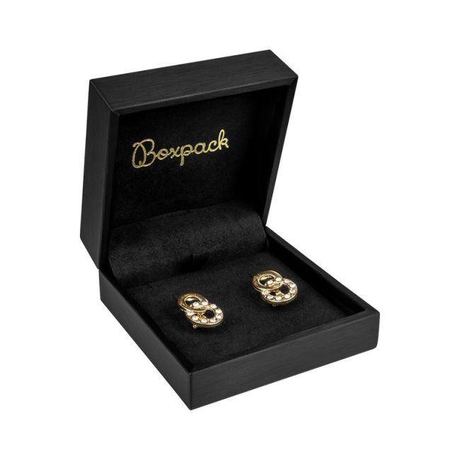 ESTUCHE PARA PENDIENTES COLOR NEGRO 90x90x44 Mm. EB-5-P