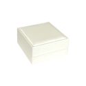 ESTUCHE PARA PENDIENTES COLOR BLANCO ROTO 90x90x44 Mm. WD-5-P