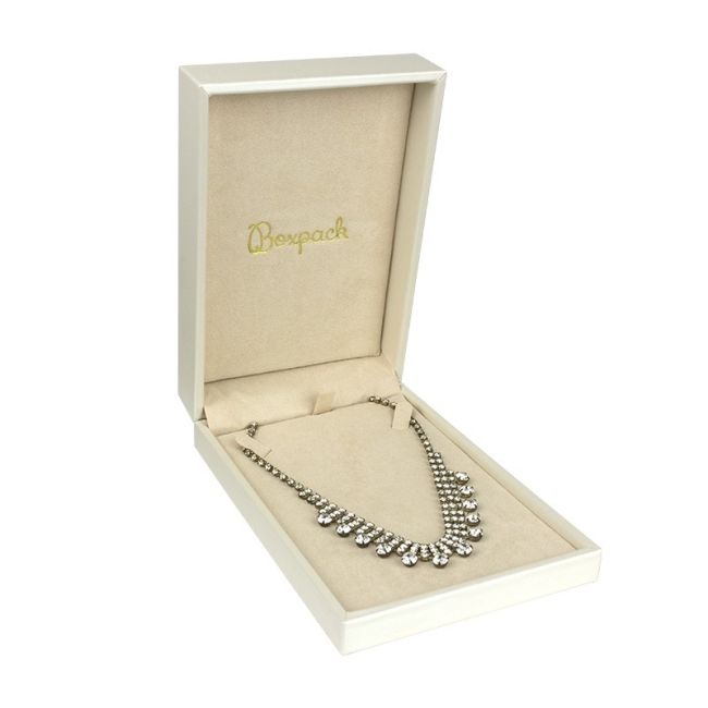 ESTUCHE PARA PULSERA COLOR BLANCO ROTO 110x162x44Mm. WD-9-C