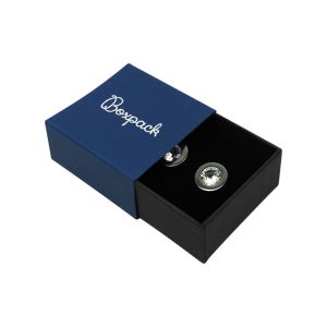 Caixa em cartão para brincos, azul 48 x 48 x 23 mm SL-40-A-N