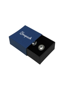Caja de cartón para pendientes color azul 48x48x23 mm SL-40-A-N
