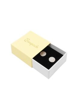 Caja de cartón para pendientes color amarillo 48x48x23 mm SL-40-AM-B