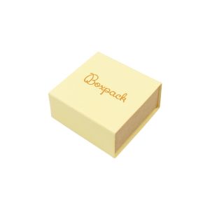 Gelbe Ohrringschachtel aus Karton 48 x 48 x 23 mm SL-40-AM-N
