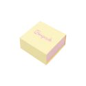 Caja de cartón para pendientes color amarillo 48x48x23 mm SL-40-AM-RS