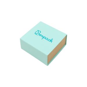 Caja de cartón para pendientes color aguamarina 48x48x23 mm SL-40-AQ-K