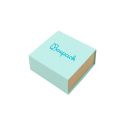 Cardboard earring box, aquamarine 48 x 48 x 23 mm SL-40-AQ-K