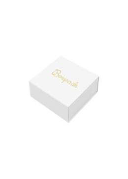Caja de cartón para pendientes color blanco 48x48x23 mm SL-40-B-B