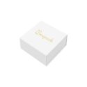 Caja de cartón para pendientes color blanco 48x48x23 mm SL-40-B-B