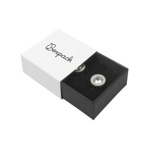 Caja de cartón para pendientes color blanco 48x48x23 mm SL-40-B-N
